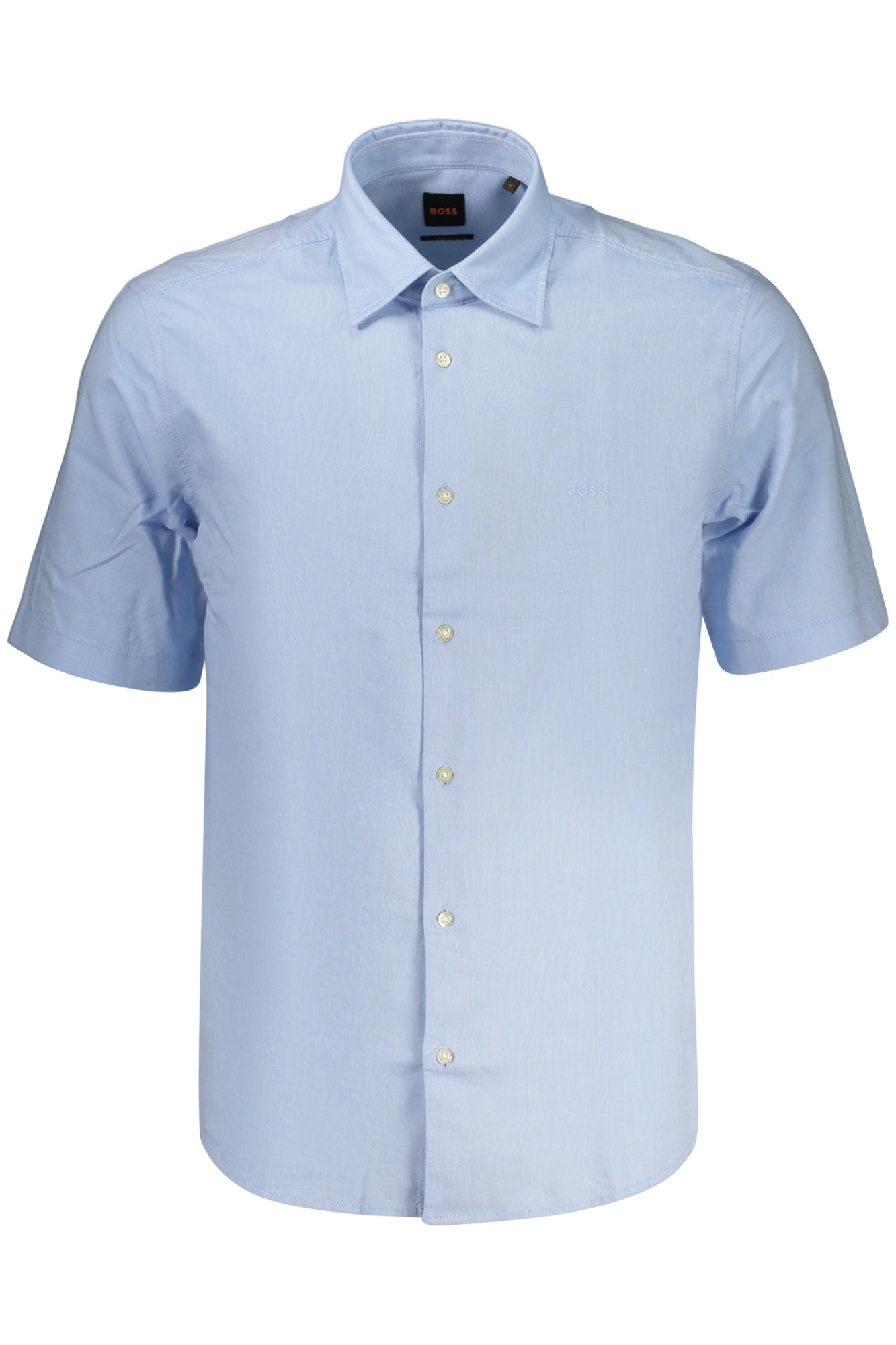 CAMICIA A MANICHE CORTE DA UOMO BOSS, BLU
