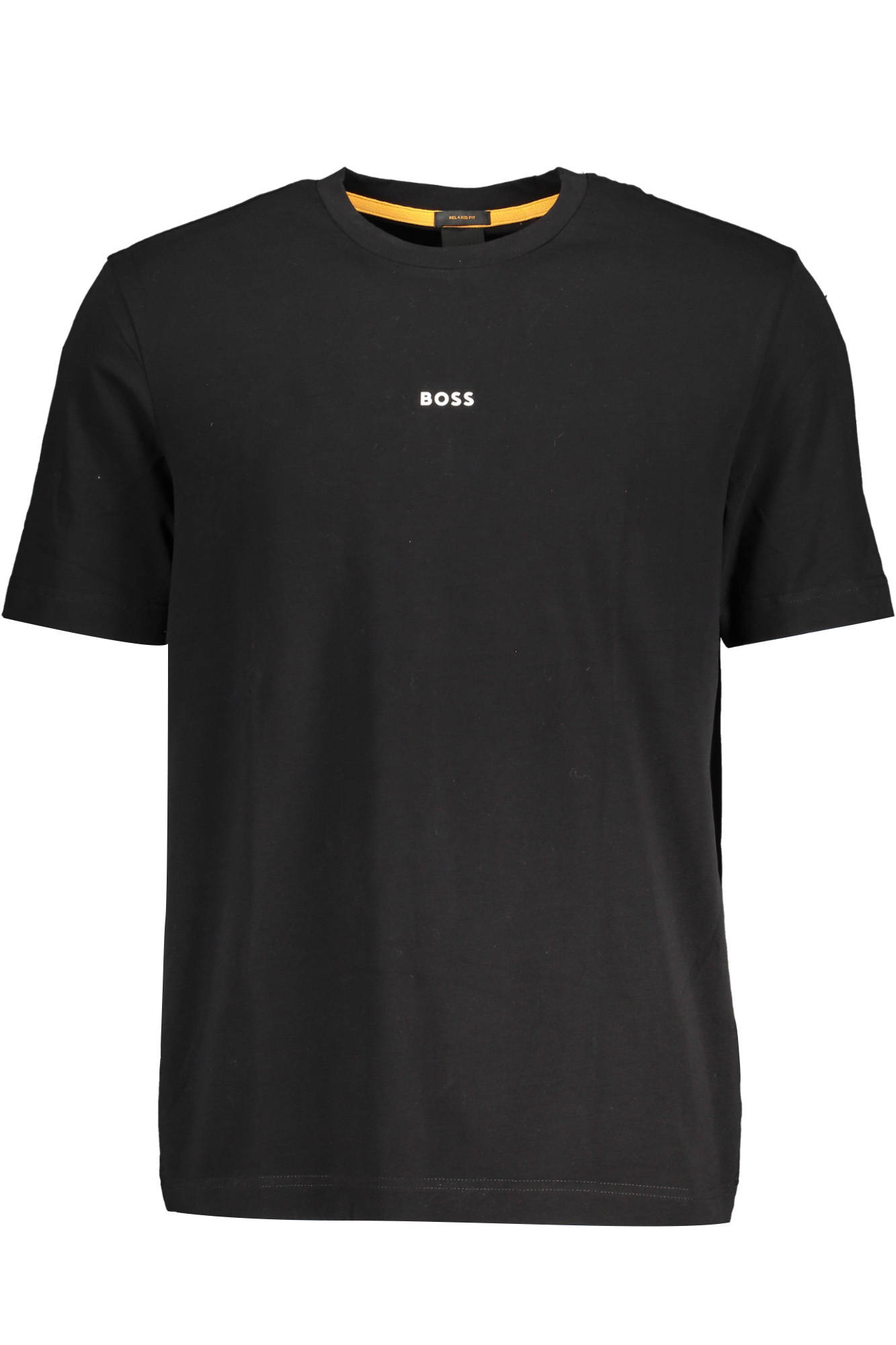 T-SHIRT A MANICHE CORTE BOSS UOMO NERO