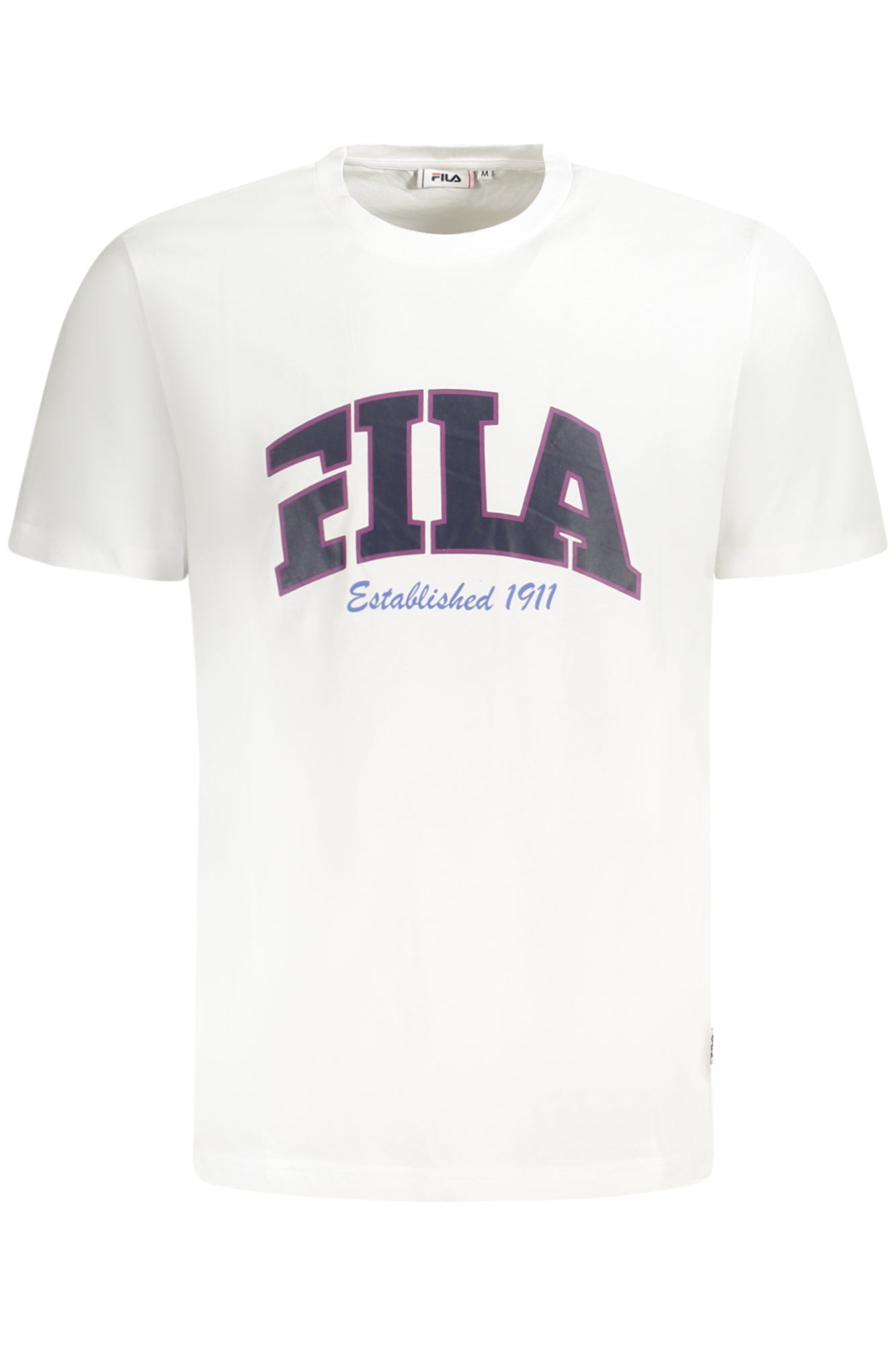 FILA T-SHIRT A MANICHE CORTE UOMO BIANCO
