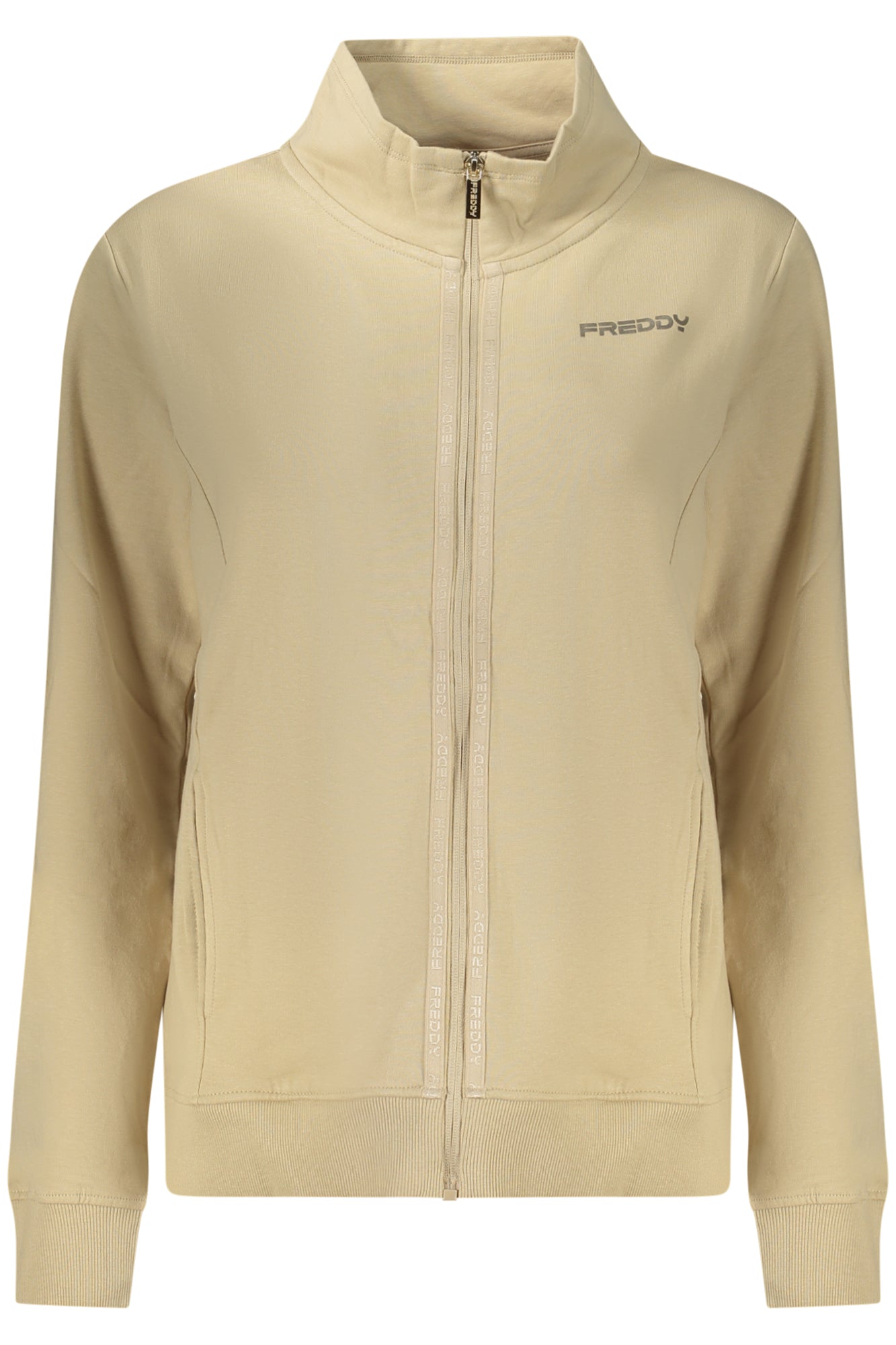 FELPA ZIP DONNA FREDDY BEIGE
