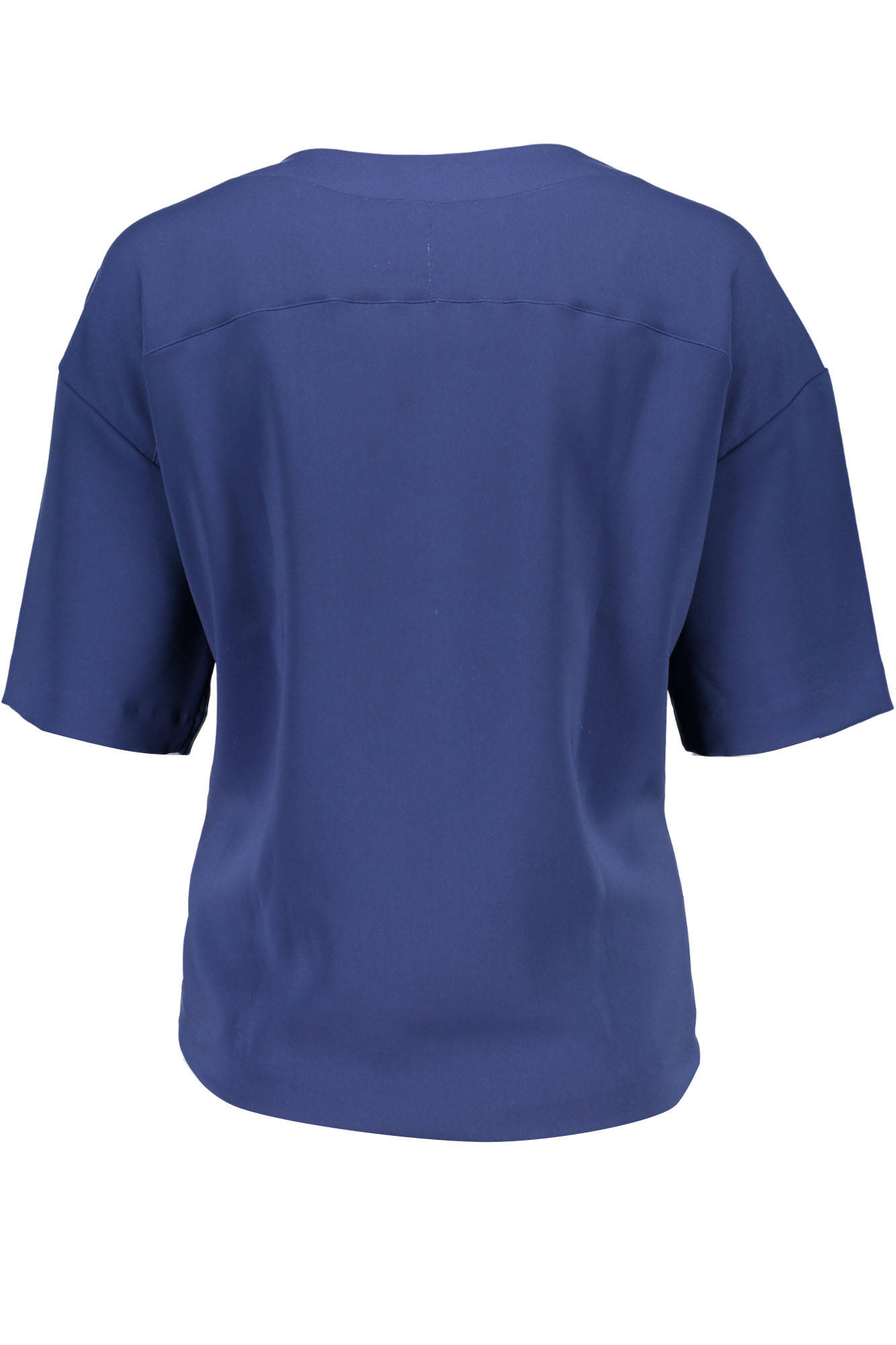T-SHIRT A MANICHE CORTE DA DONNA GANT BLU