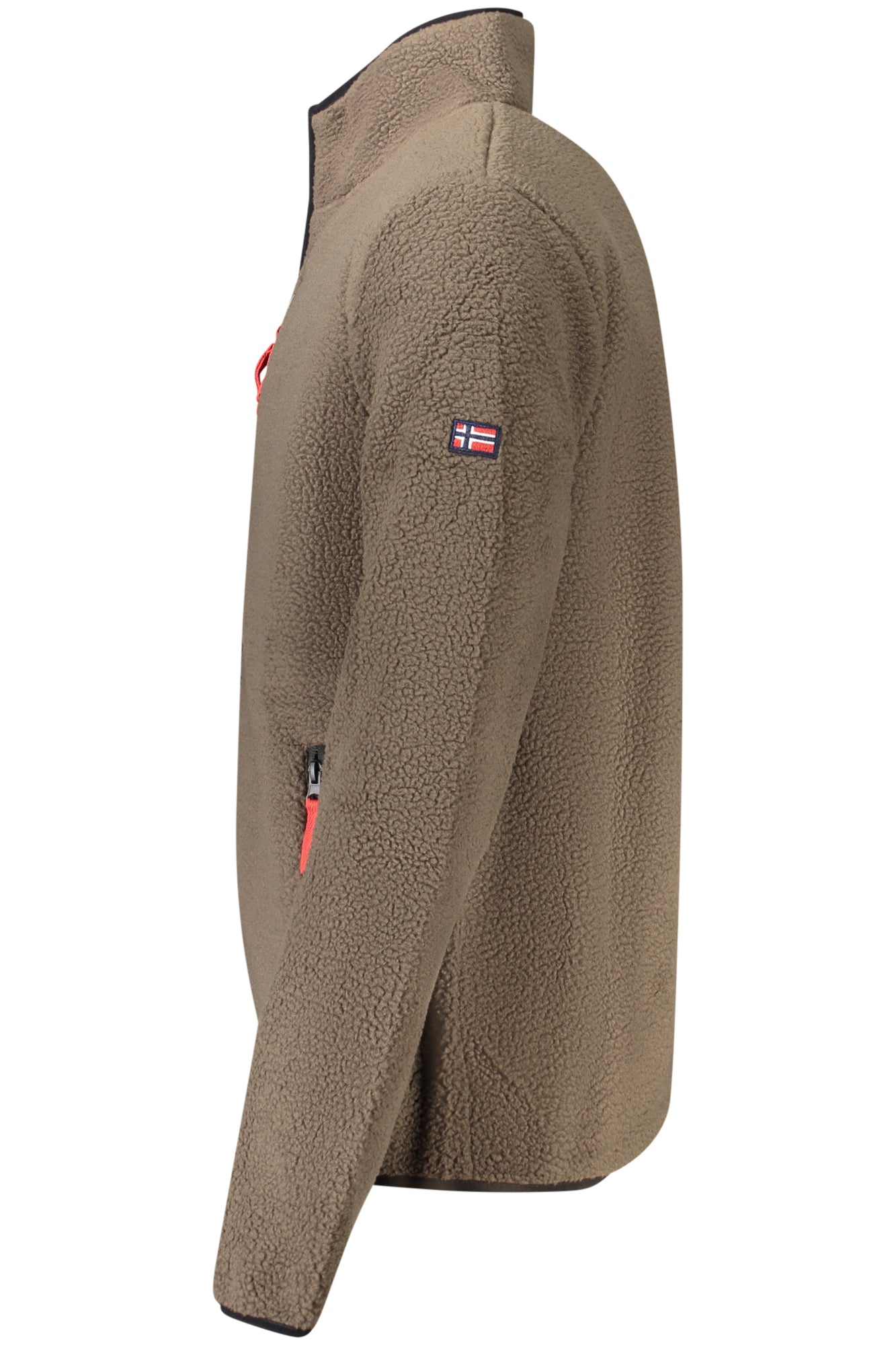 NORVEGIA 1963 FELPA DA UOMO MARRONE CON ZIP