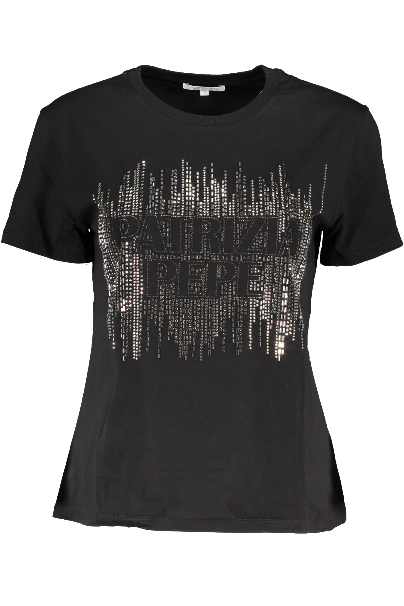 T-SHIRT DONNA MANICA CORTA PATRIZIA PEPE NERO