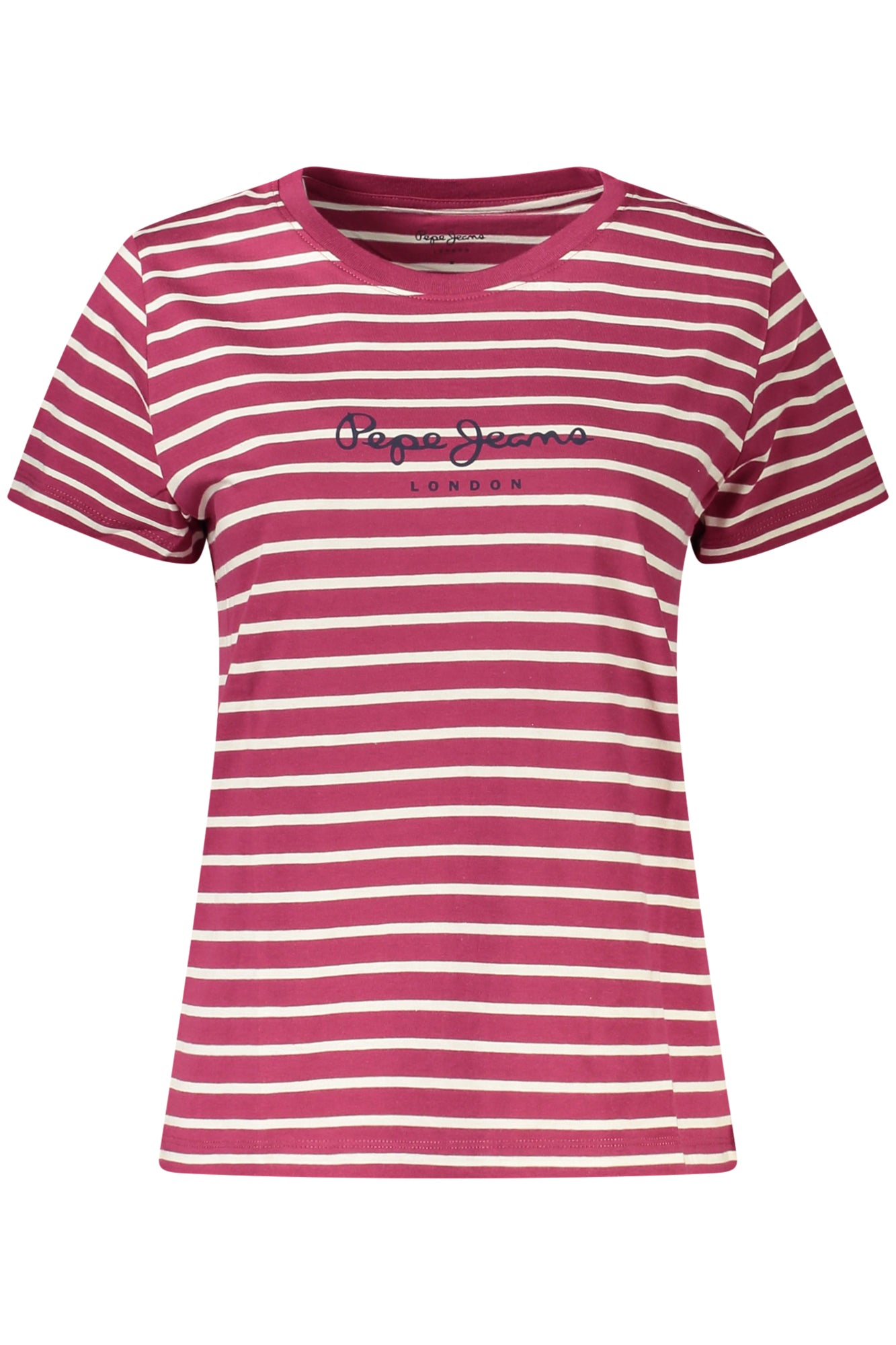 T-SHIRT A MANICHE CORTE VIOLA DA DONNA PEPE JEANS