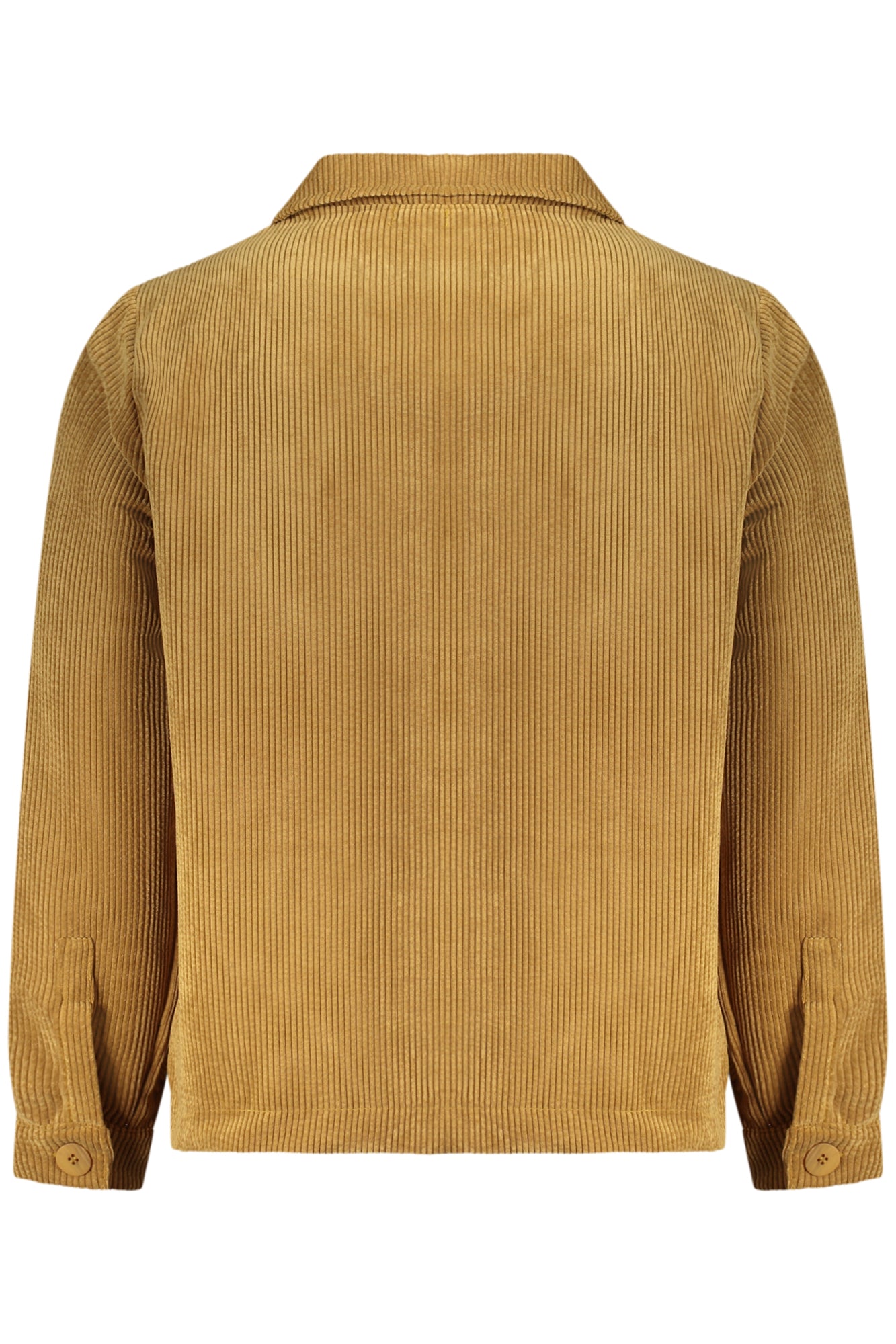 Camicia da uomo a maniche lunghe marrone con fucile stampato