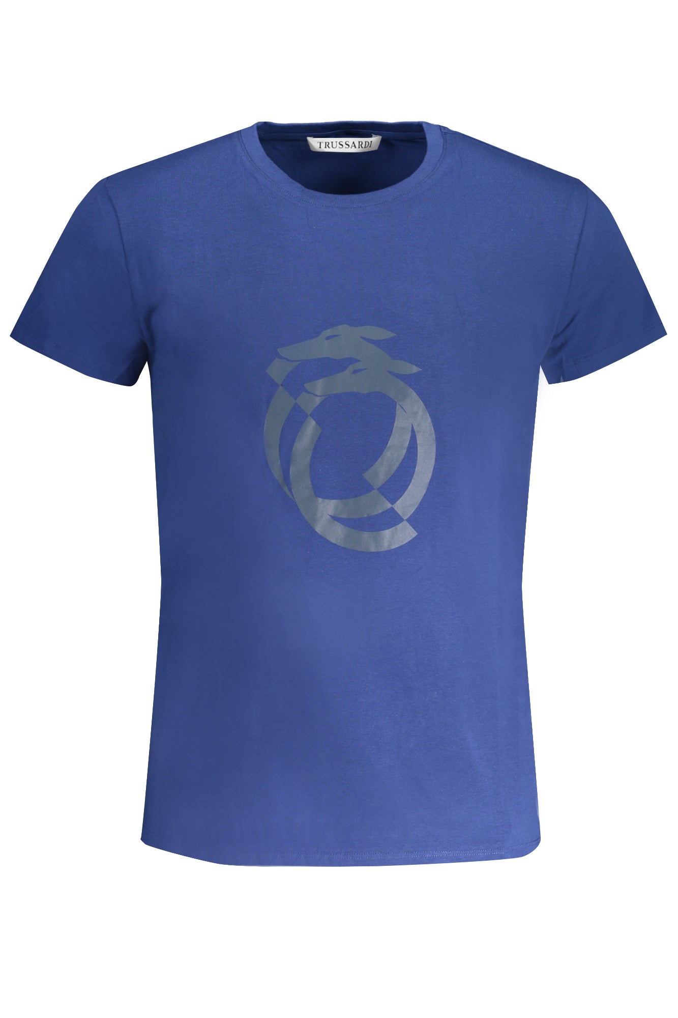 T-SHIRT A MANICHE CORTE DA UOMO TRUSSARDI BLU
