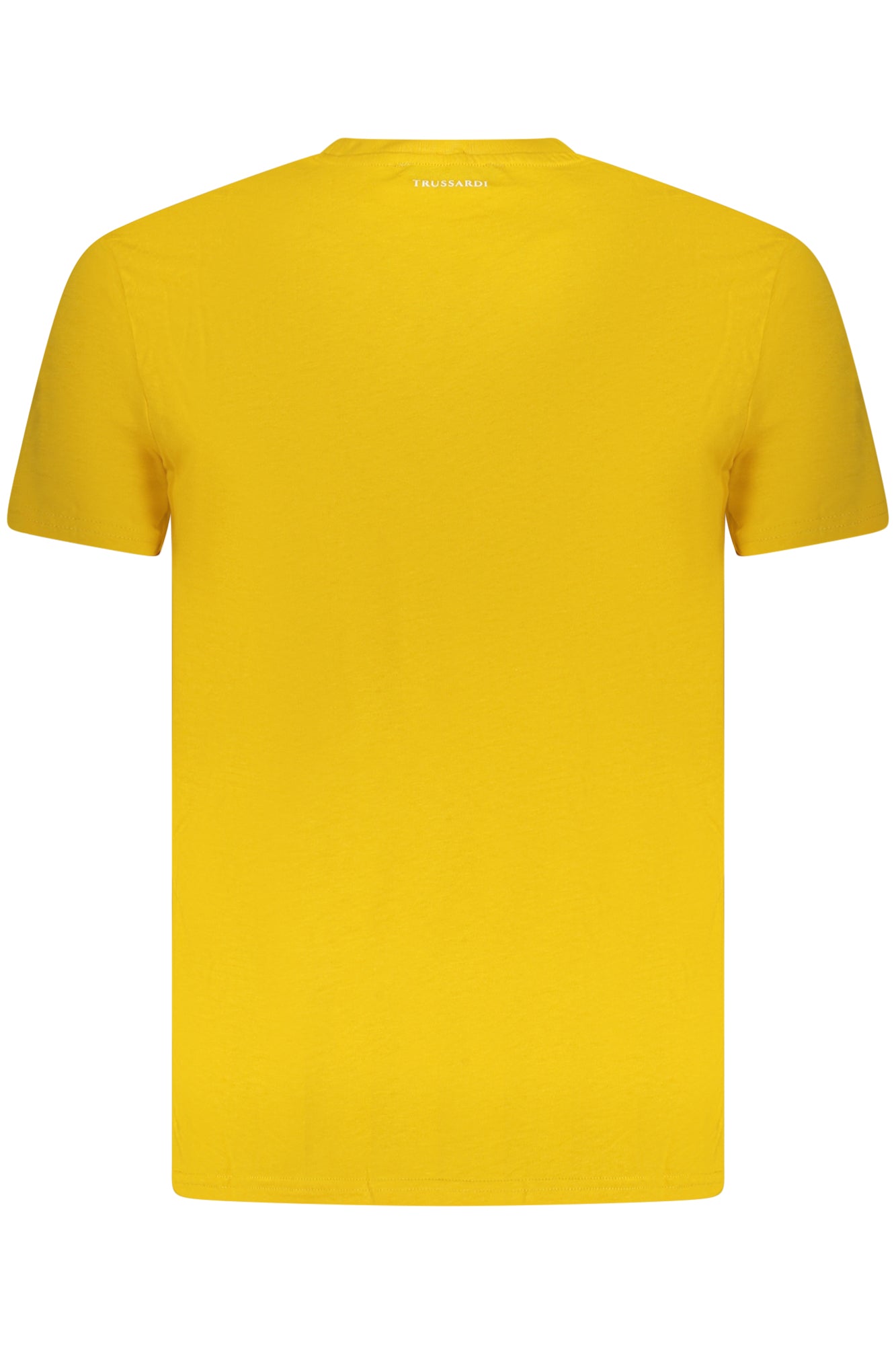 TRUSSARDI T-SHIRT UOMO A MANICHE CORTE GIALLO