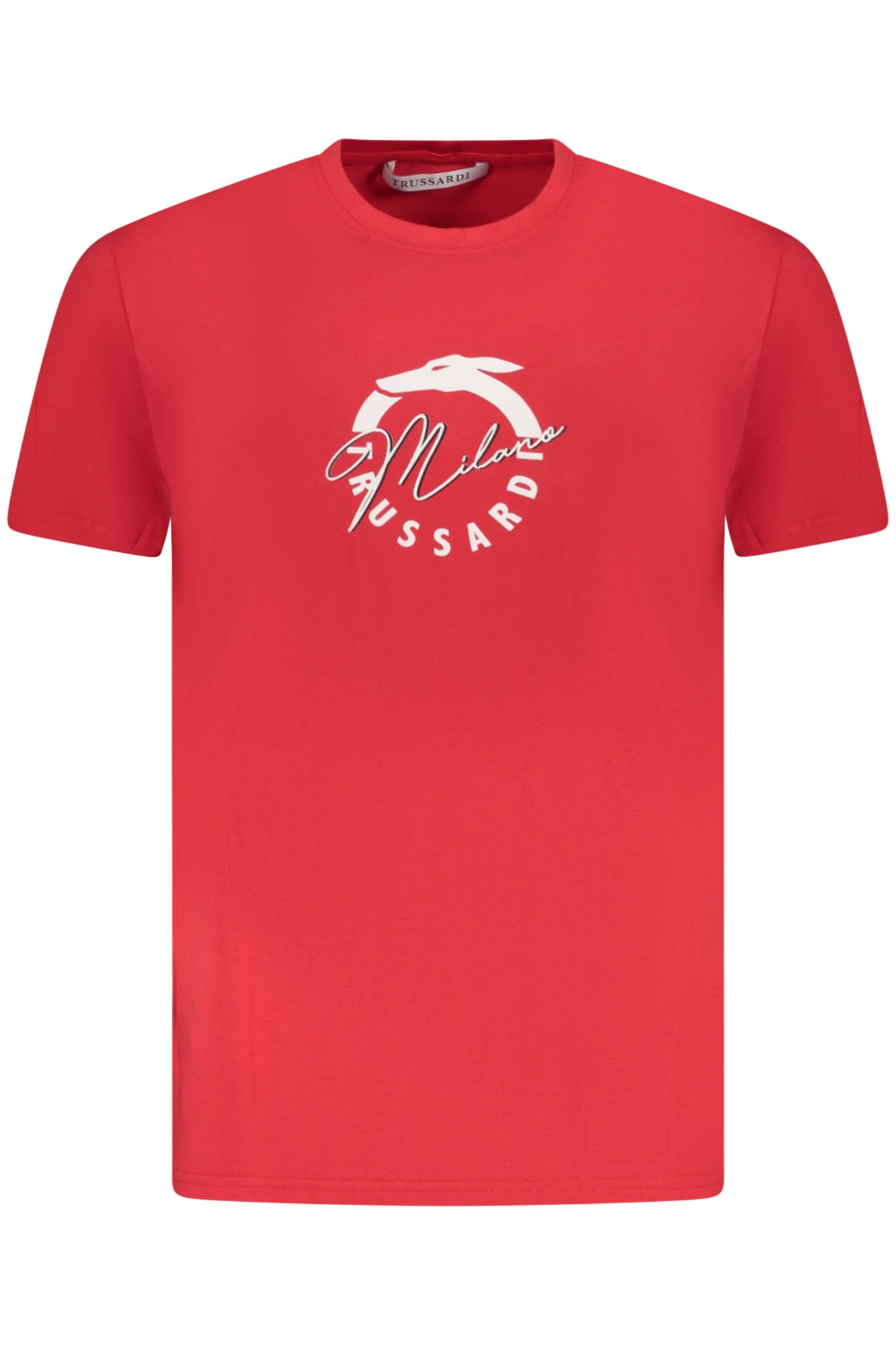 TRUSSARDI T-SHIRT UOMO MEZZA MANICA ROSSO