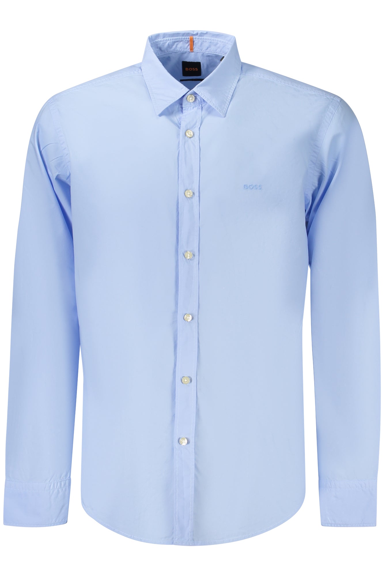 CAMICIA A MANICHE LUNGHE DA UOMO BOSS, BLU