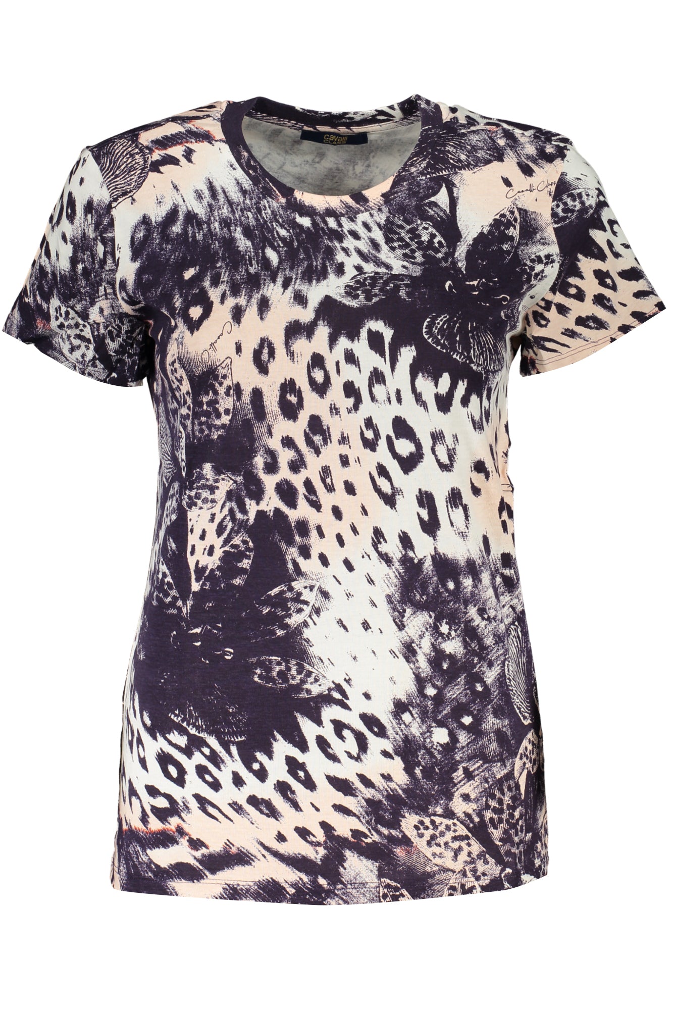 CAVALLI CLASS T-SHIRT A MANICA CORTA DA DONNA ROSA