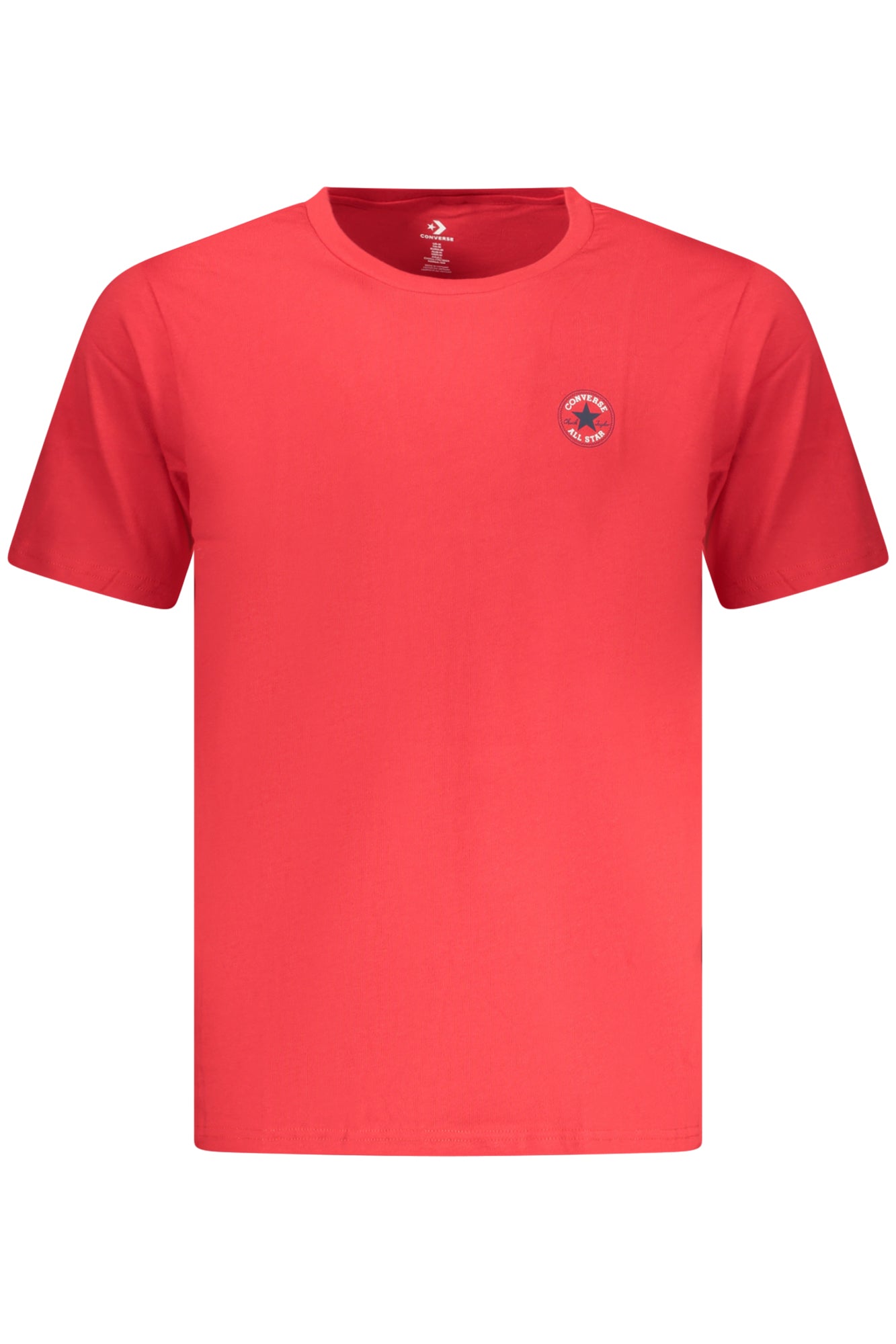 T-shirt Converse da uomo a maniche corte rosso