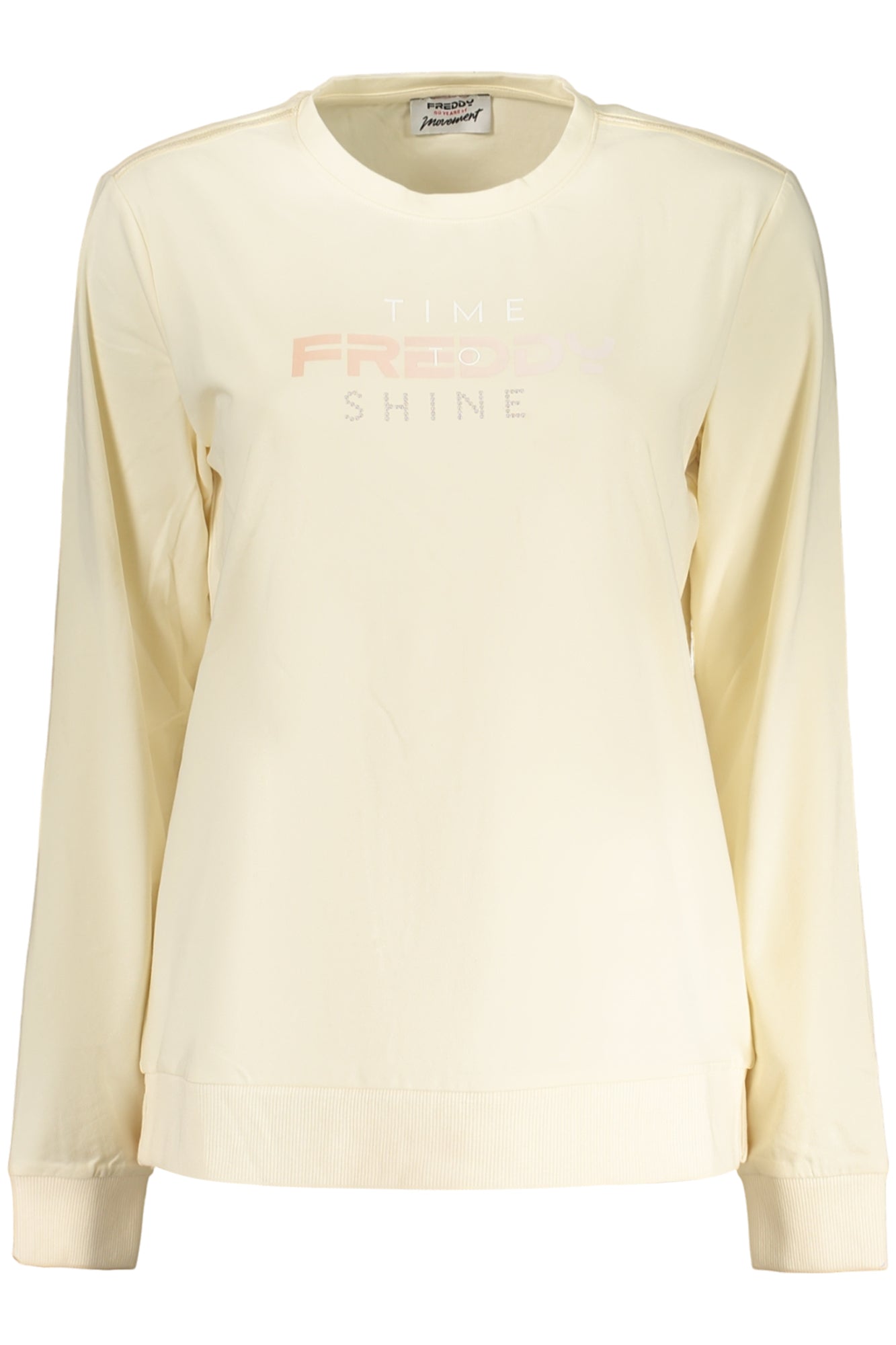 T-SHIRT DONNA FREDDY A MANICHE LUNGHE BEIGE