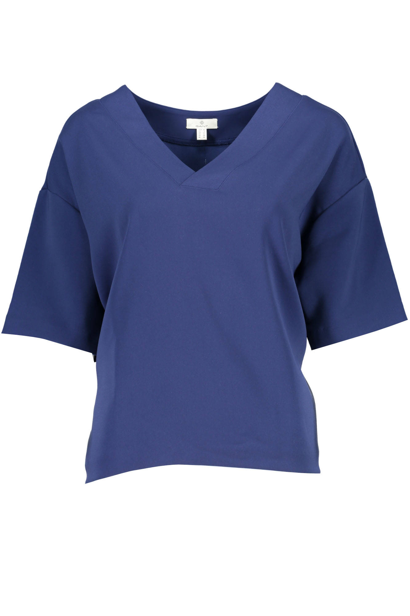 T-SHIRT A MANICHE CORTE DA DONNA GANT BLU