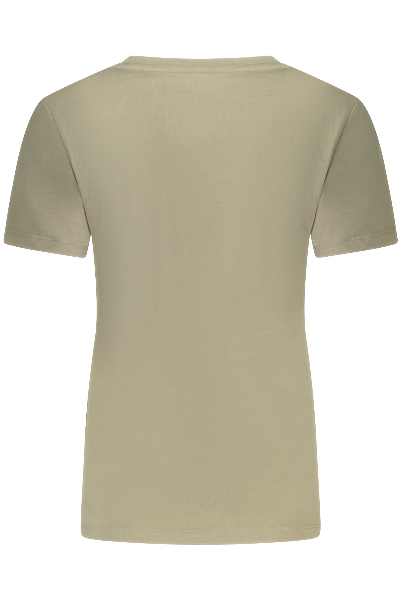 T-SHIRT A MANICHE CORTE VERDE GUESS JEANS DA DONNA