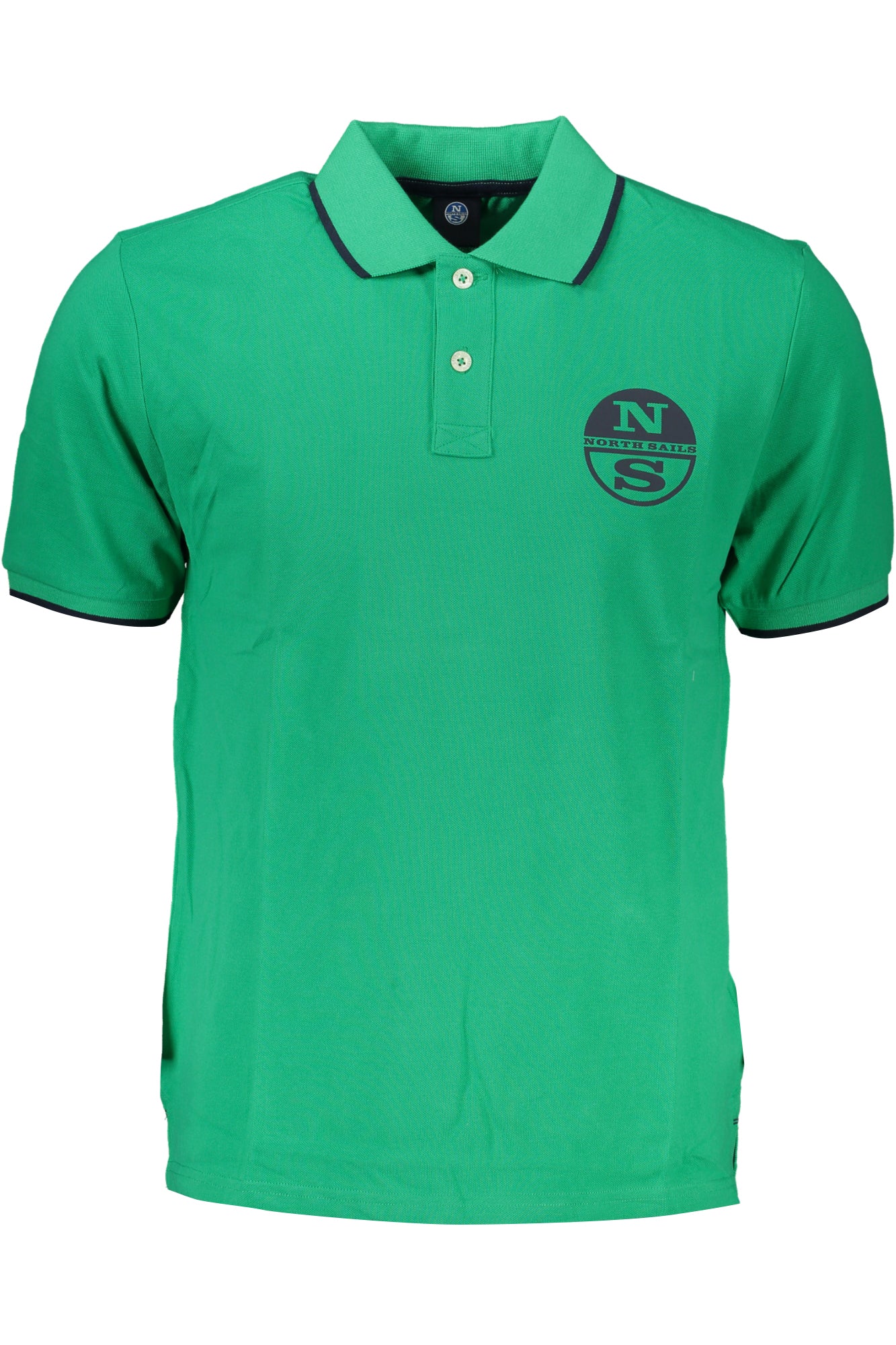POLO SHIRT A MANICHE CORTE DA UOMO NORTH SAILS VERDE