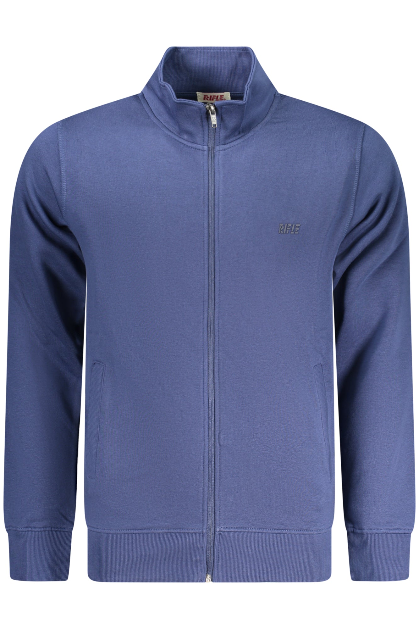 FELPA UOMO RIFLE BLU CON ZIP