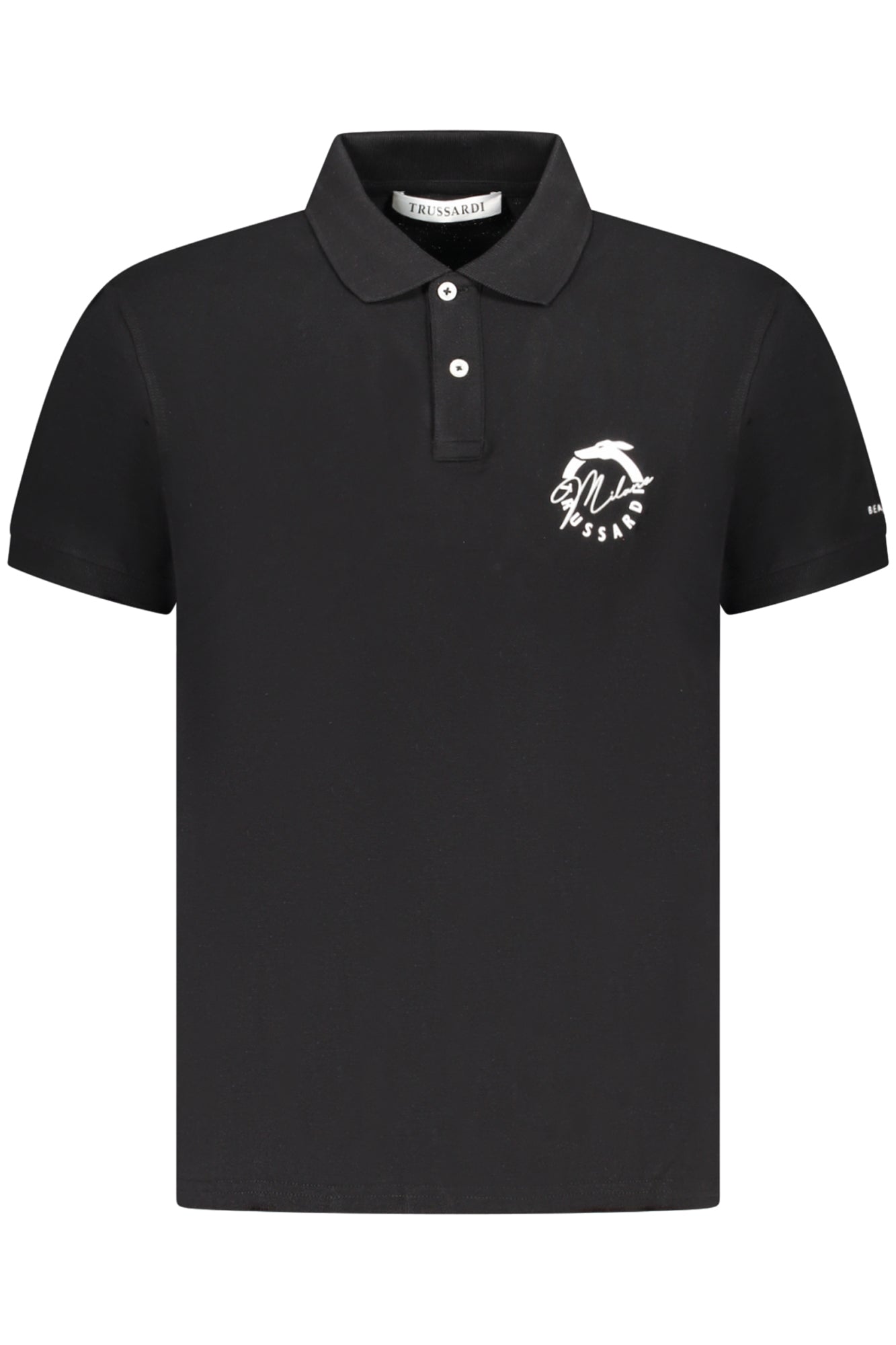 TRUSSARDI POLO UOMO MANICA CORTA NERO