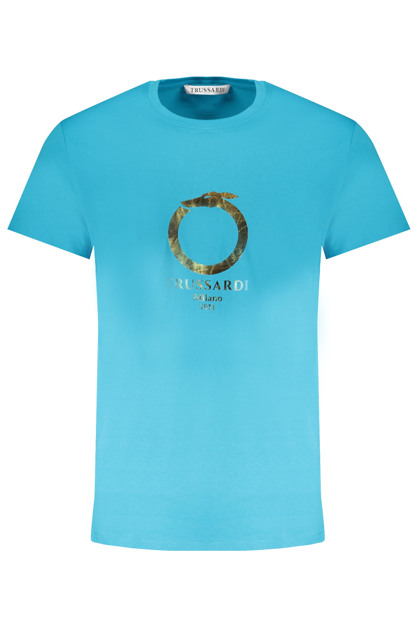 TRUSSARDI T-SHIRT A MANICHE CORTE DA UOMO BLU