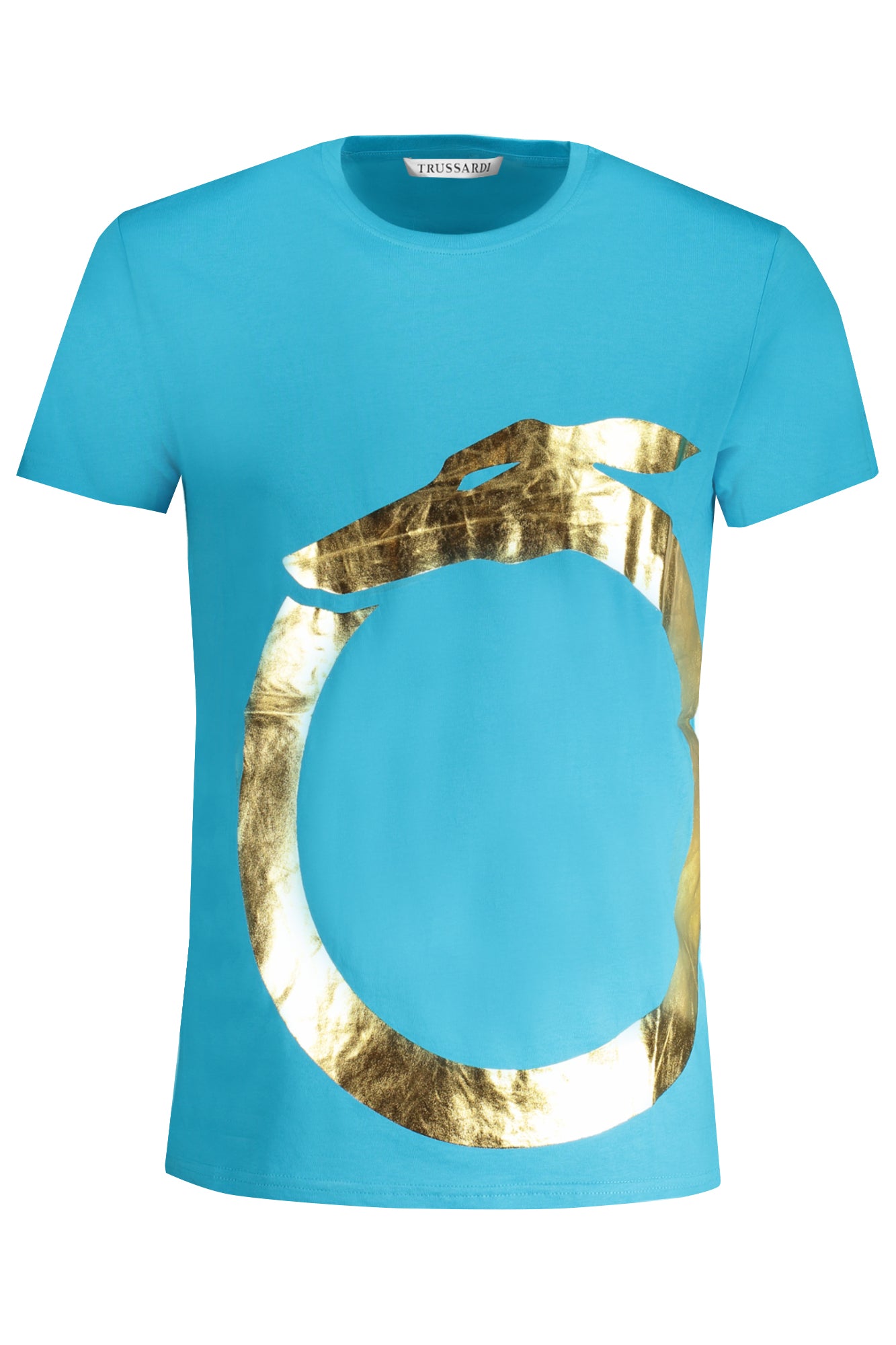 T-SHIRT A MANICHE CORTE DA UOMO TRUSSARDI BLU