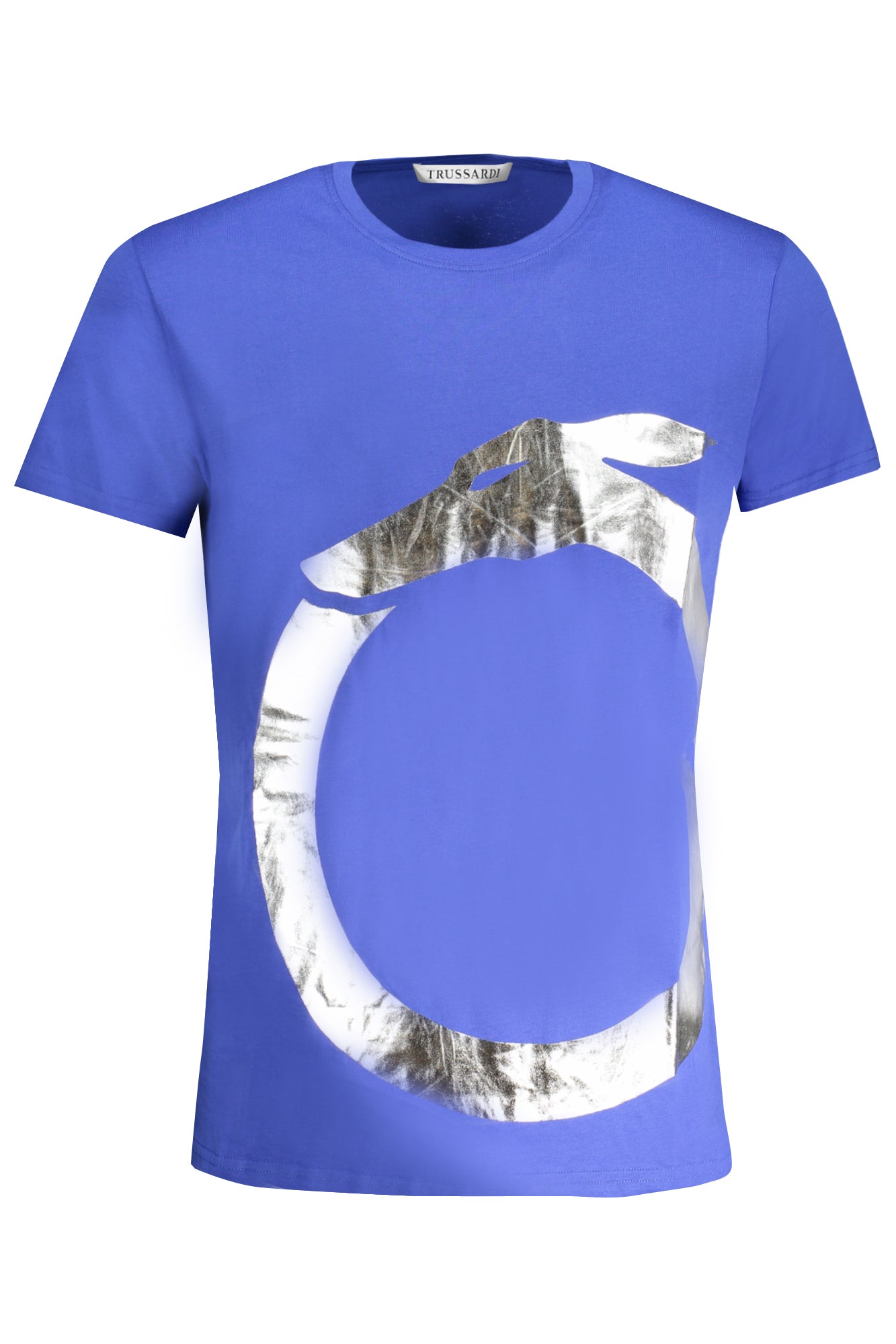 T-SHIRT TRUSSARDI UOMO A MANICHE CORTE BLU